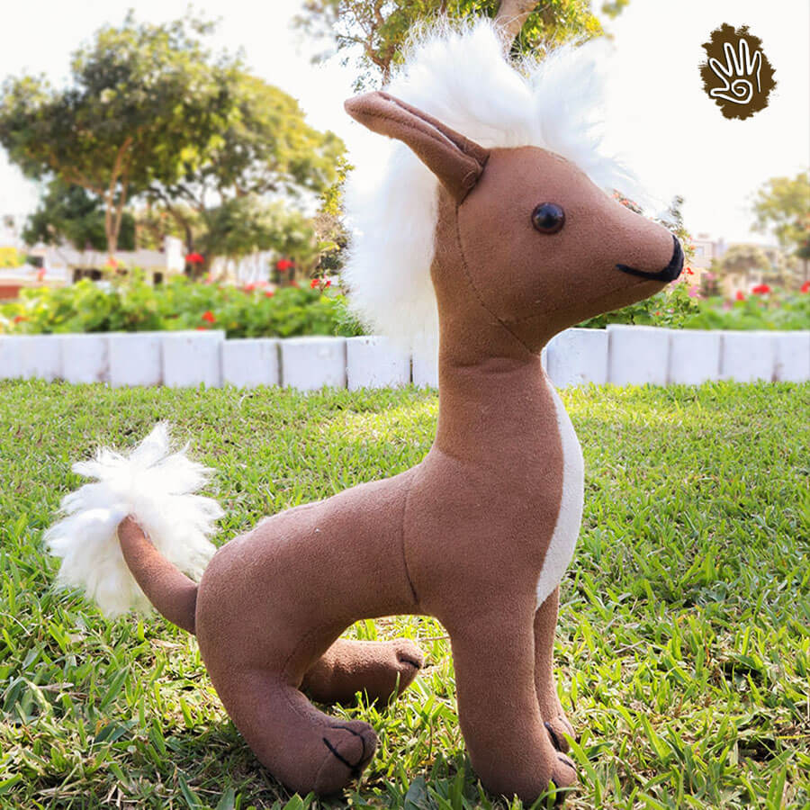 3 pcs Plush Peruvian Dog Hairless 11" - Image 2