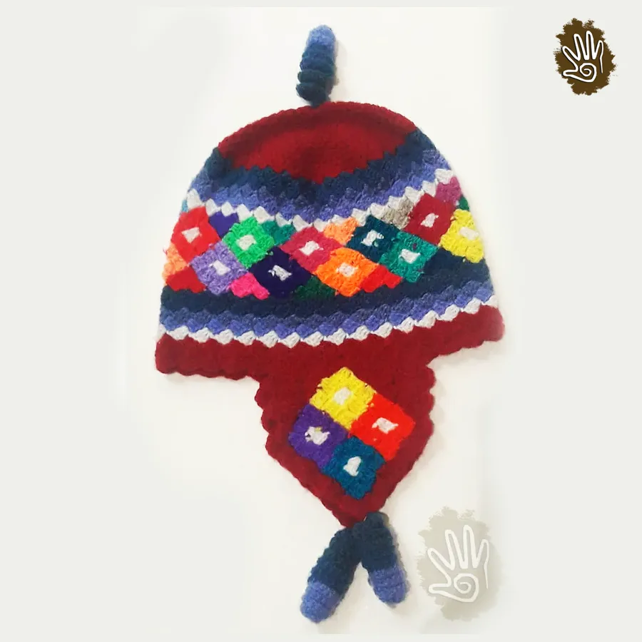 Peruvian Hat Chuyo Bright Colors - Image 2