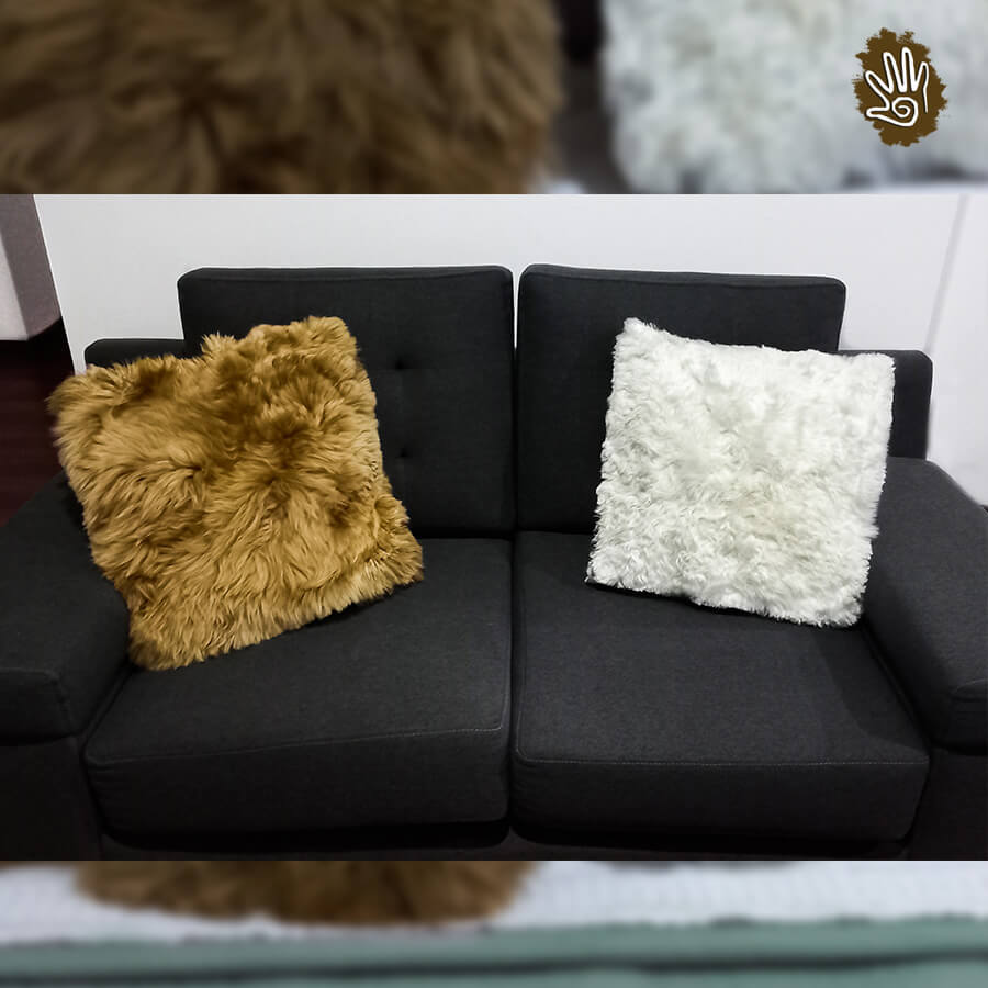 Real fur pillow cover - Image 3