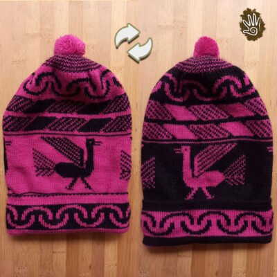 Beanie Hat Reversible Birds