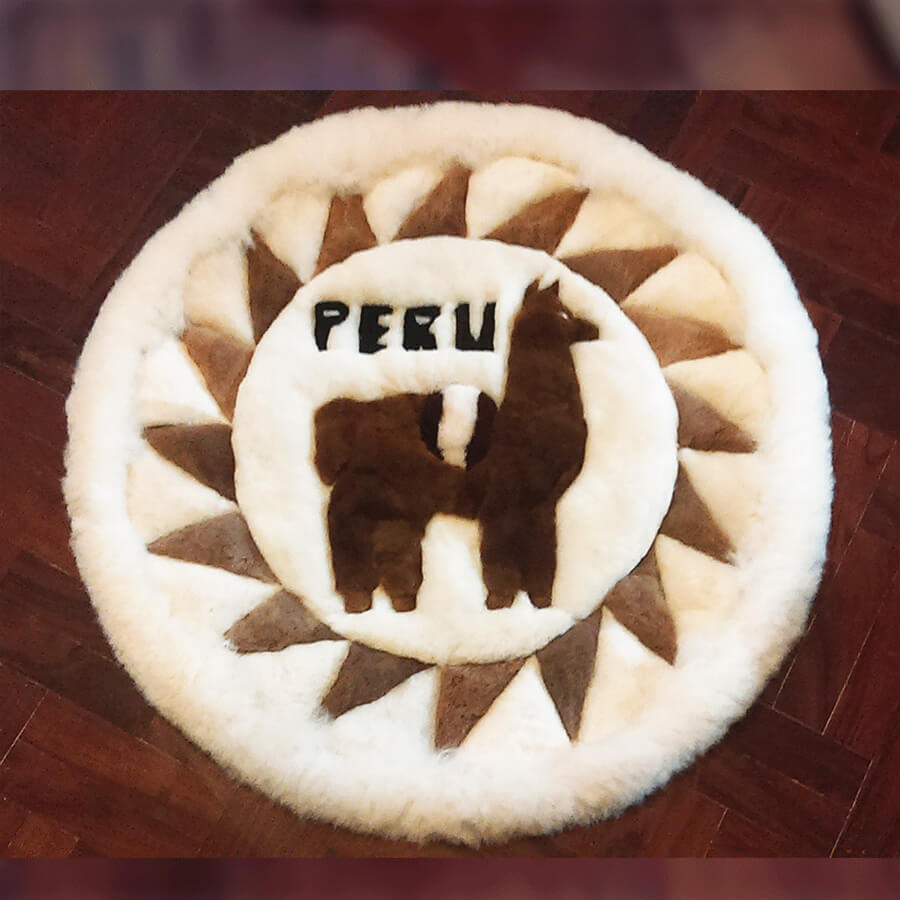 Round Alpaca Rug - Image 2