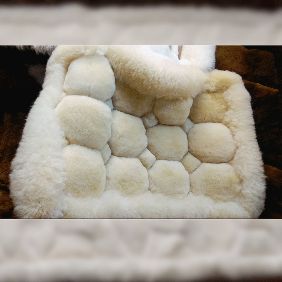 Alpaca fur rug short hair solid color - Image 3