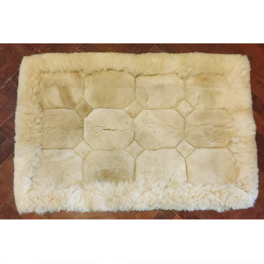 Alpaca fur rug short hair solid color - Image 2