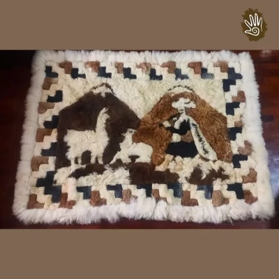 Alpaca Fur Rug Landscape