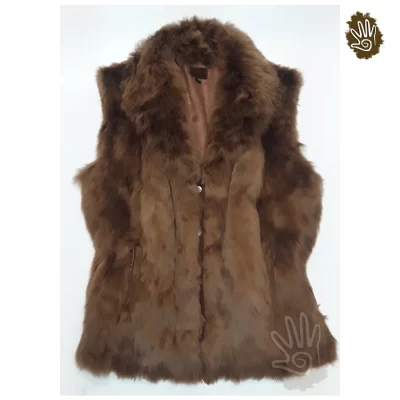 Alpaca Fur Vest "V" Neck