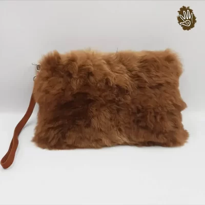 Wristlet Clutch Genuine Fur