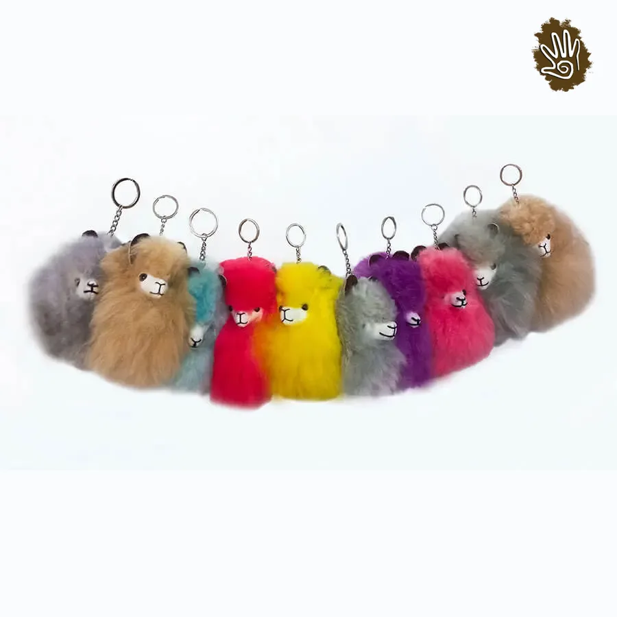 Peruvian Alpaca Head Keychain - All colors