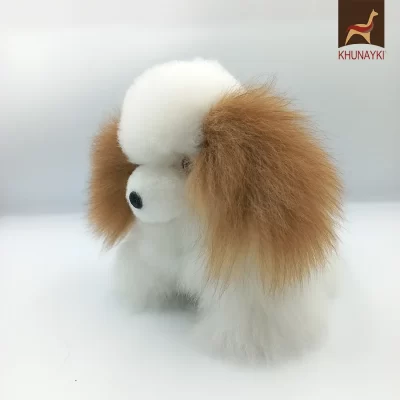 Stuffed Animal White Fluffy Dog