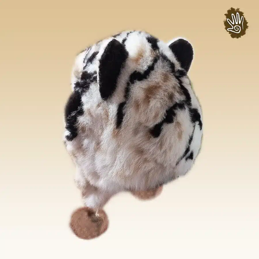 Furry Tiger Hat – Alpaca & Sheepskin - Image 3