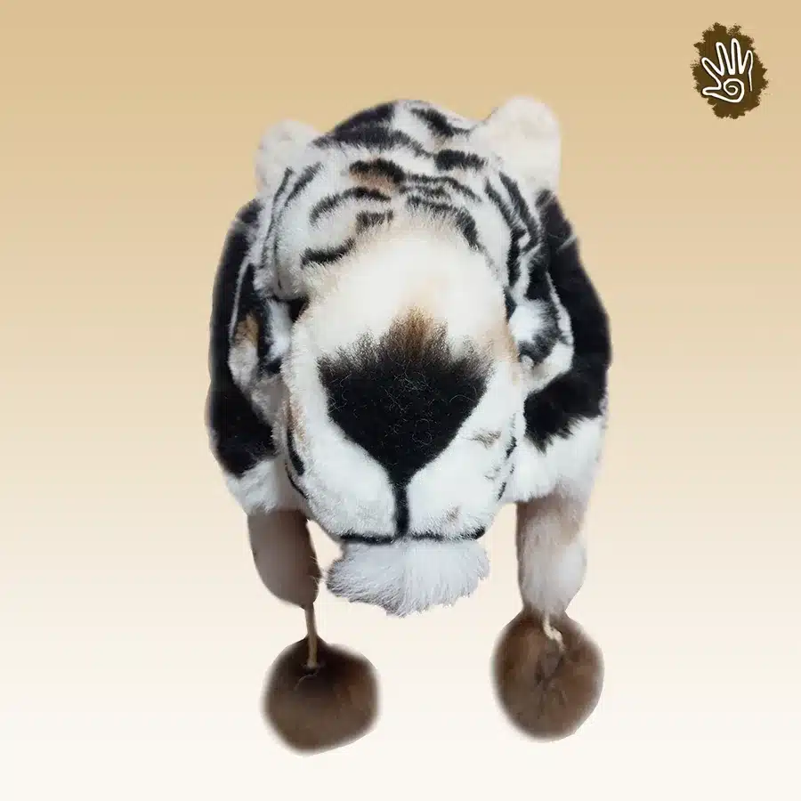 Furry Tiger Hat – Alpaca & Sheepskin