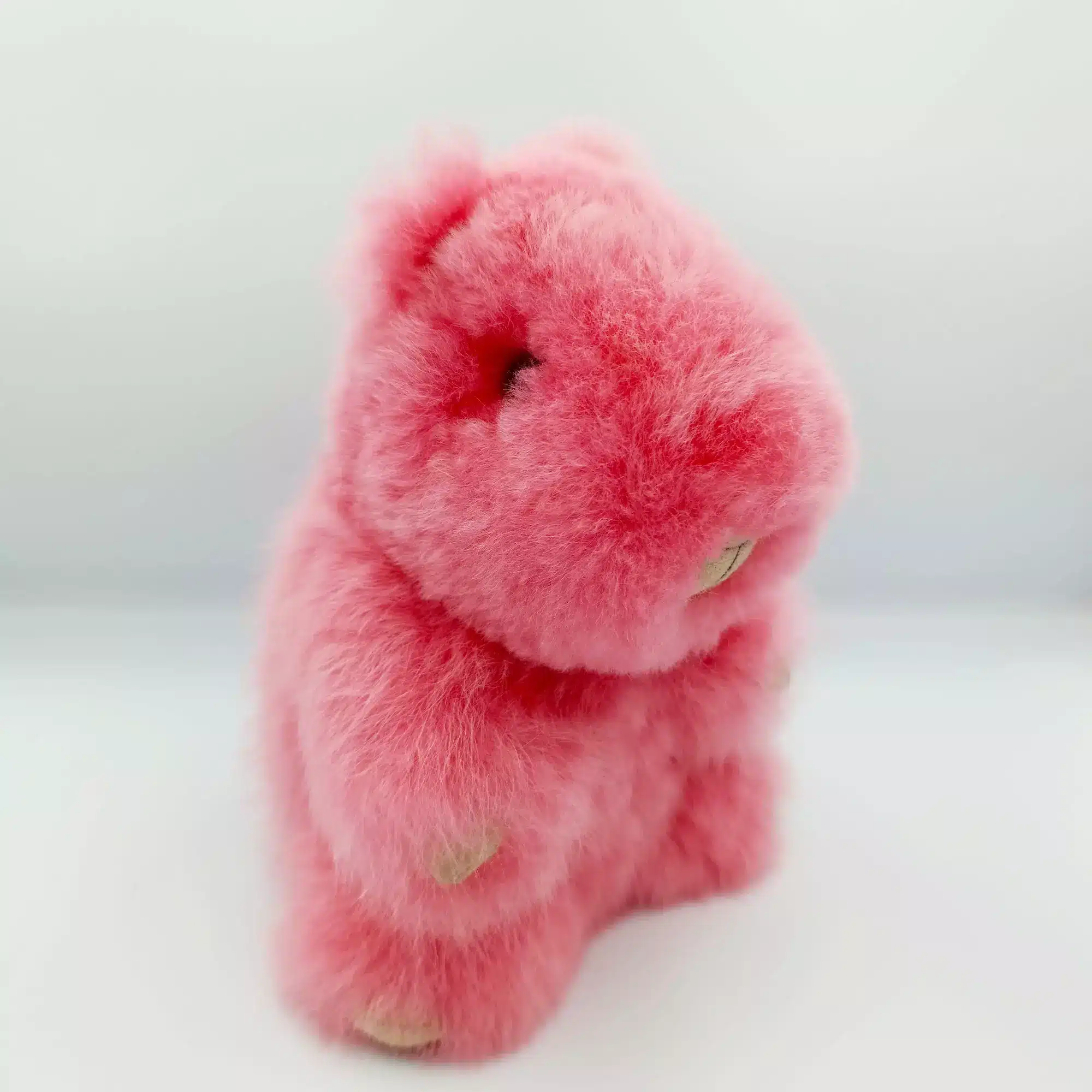 Pink Alpaca Capybara 8" Handmade