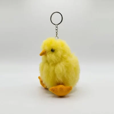 Alpaca Fur Chicken Keychain