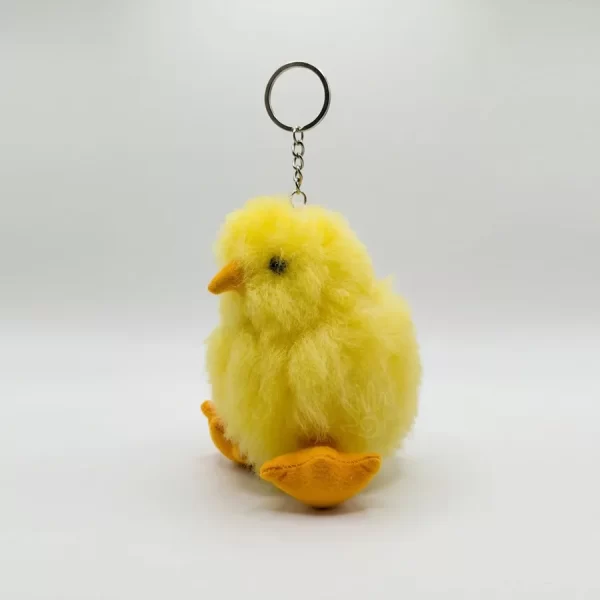 Alpaca Fur Chicken Keychain