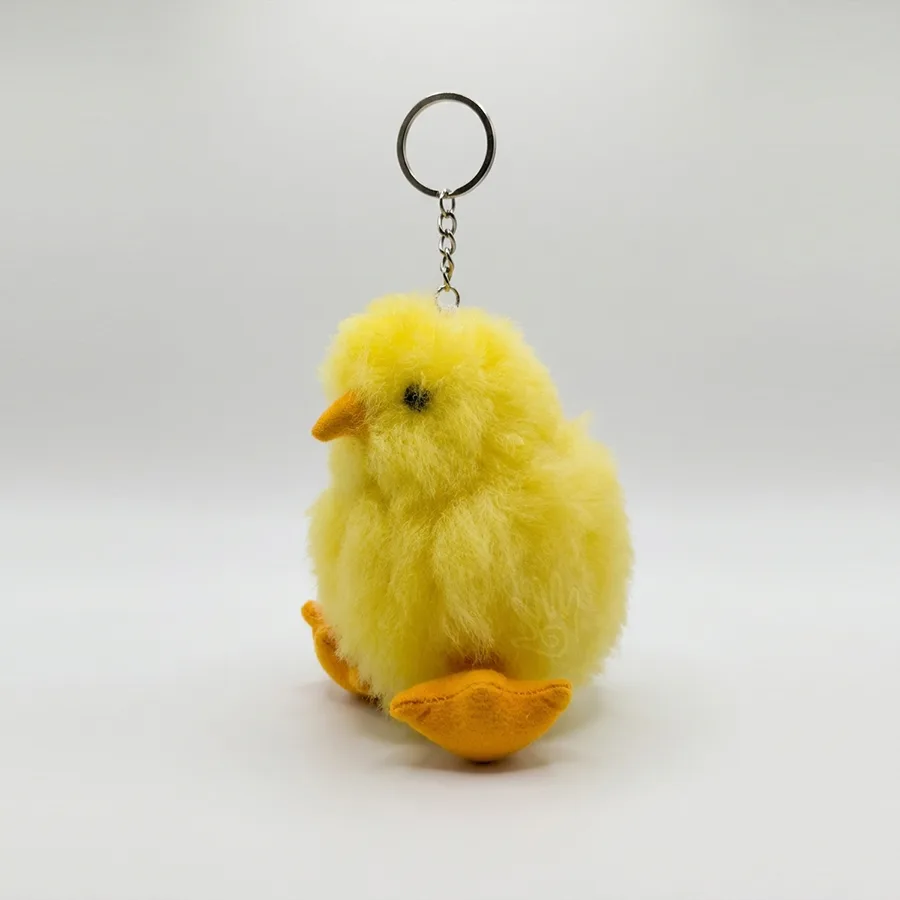 Alpaca Fur Chicken Keychain